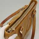 LOUIS VUITTON Monogram Vernis Houston Hand Bag Beige M91004 LV Auth 116941-6