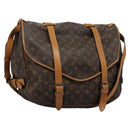 LOUIS VUITTON Monogram Saumur 43 Shoulder Bag M42252 LV Auth 116983-1