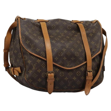 LOUIS VUITTON Monogram Saumur 43 Shoulder Bag M42252 LV Auth 116983