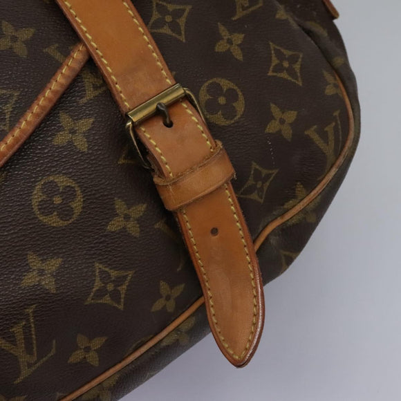 LOUIS VUITTON Monogram Saumur 43 Shoulder Bag M42252 LV Auth 116983
