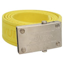 LOUIS VUITTON Ceinture Bengal Belt Cotton 42.1"" Yellow M9700 LV Auth 116992-1