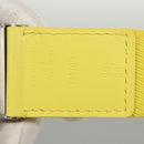 LOUIS VUITTON Ceinture Bengal Belt Cotton 42.1"" Yellow M9700 LV Auth 116992-11