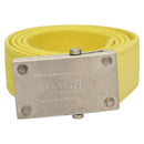 LOUIS VUITTON Ceinture Bengal Belt Cotton 42.1"" Yellow M9700 LV Auth 116992-2