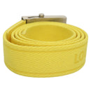 LOUIS VUITTON Ceinture Bengal Belt Cotton 42.1"" Yellow M9700 LV Auth 116992-3