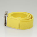 LOUIS VUITTON Ceinture Bengal Belt Cotton 42.1"" Yellow M9700 LV Auth 116992-4