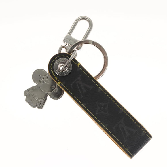 LOUIS VUITTON Monogram Eclipse Vivienne Charm Black M01469 LV Auth 116995