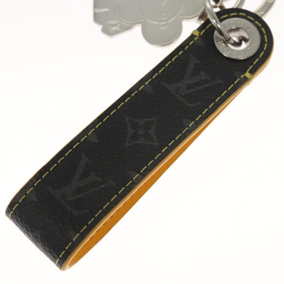 LOUIS VUITTON Monogram Eclipse Vivienne Charm Black M01469 LV Auth 116995