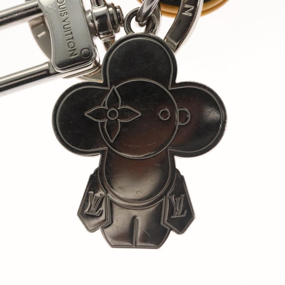 LOUIS VUITTON Monogram Eclipse Vivienne Charm Black M01469 LV Auth 116995