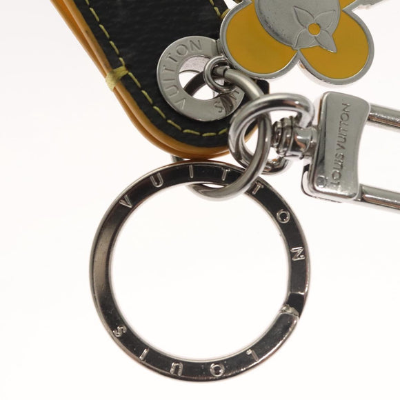 LOUIS VUITTON Monogram Eclipse Vivienne Charm Black M01469 LV Auth 116995