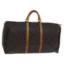 LOUIS VUITTON Monogram Keepall 60 Boston Bag M41422 LV Auth 117007-1