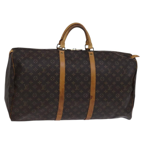 LOUIS VUITTON Monogram Keepall 60 Boston Bag M41422 LV Auth 117007