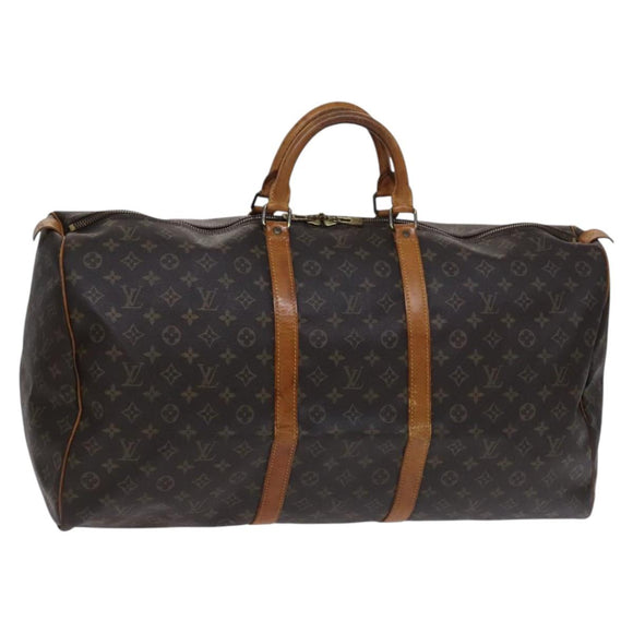LOUIS VUITTON Monogram Keepall 60 Boston Bag M41422 LV Auth 117008