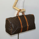 LOUIS VUITTON Monogram Keepall 60 Boston Bag M41422 LV Auth 117008-21