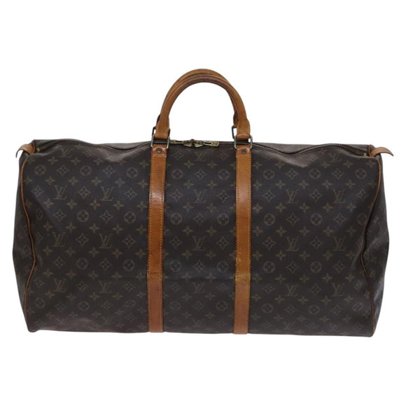 LOUIS VUITTON Monogram Keepall 60 Boston Bag M41422 LV Auth 117008