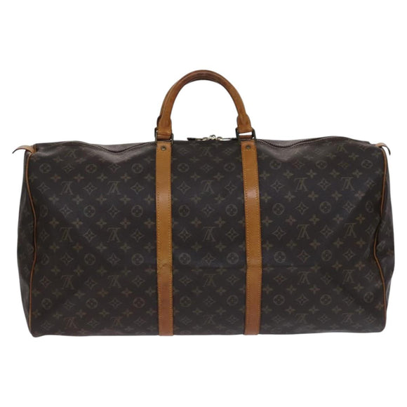 LOUIS VUITTON Monogram Keepall 60 Boston Bag M41422 LV Auth 117008