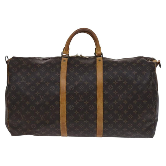 LOUIS VUITTON Monogram Keepall Bandouliere 60 Boston Bag M41412 LV Auth 117009