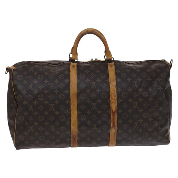 LOUIS VUITTON Monogram Keepall Bandouliere 60 Boston Bag M41412 LV Auth 117009
