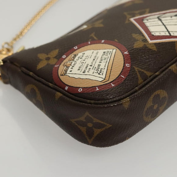 LOUIS VUITTON Monogram Patch Mini Pochette Accessoires Pouch M95804 Auth 117010AV