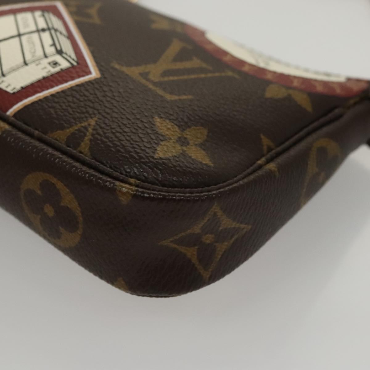 LOUIS VUITTON Monogram Patch Mini Pochette Accessoires Pouch