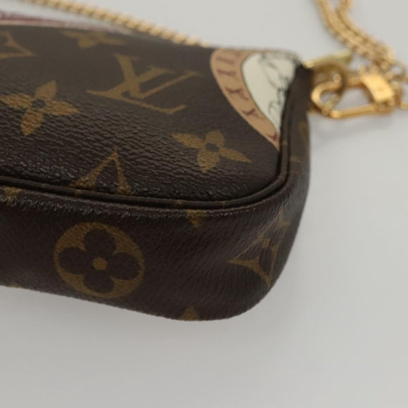 LOUIS VUITTON Monogram Patch Mini Pochette Accessoires Pouch M95804 Auth 117010AV