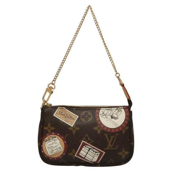 LOUIS VUITTON Monogram Patch Mini Pochette Accessoires Pouch M95804 Auth 117010AV