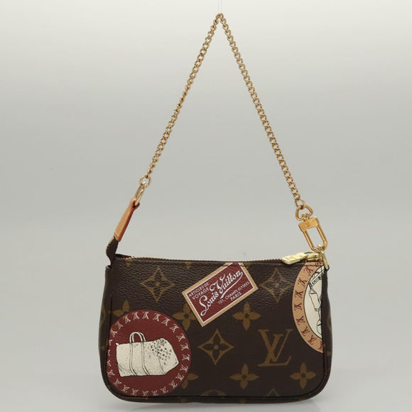 LOUIS VUITTON Monogram Patch Mini Pochette Accessoires Pouch M95804 Auth 117010AV