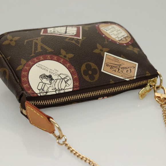 LOUIS VUITTON Monogram Patch Mini Pochette Accessoires Pouch M95804 Auth 117010AV