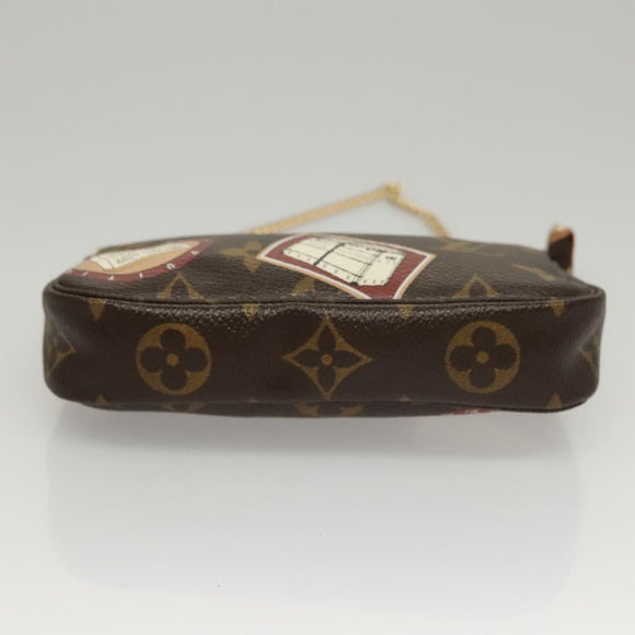 LOUIS VUITTON Monogram Patch Mini Pochette Accessoires Pouch M95804 Auth 117010AV