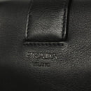 PRADA Shoulder Bag Leather Black White Auth 117019V-18
