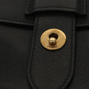 PRADA Shoulder Bag Leather Black White Auth 117019V-9