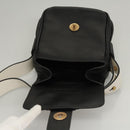 PRADA Shoulder Bag Leather Black White Auth 117019V-19