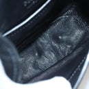 PRADA Shoulder Bag Leather Black White Auth 117019V-10