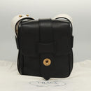 PRADA Shoulder Bag Leather Black White Auth 117019V-12