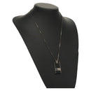 LOUIS VUITTON Damier Graphite Pandantif Soho Necklace M66023 LV Auth 117027-1