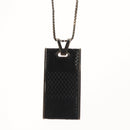 LOUIS VUITTON Damier Graphite Pandantif Soho Necklace M66023 LV Auth 117027-11