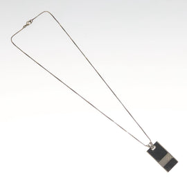 LOUIS VUITTON Damier Graphite Pandantif Soho Necklace M66023 LV Auth 117027 - 0