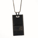 LOUIS VUITTON Damier Graphite Pandantif Soho Necklace M66023 LV Auth 117027-3