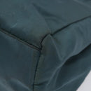 PRADA Hand Bag Nylon Blue Silver Auth 117028-14