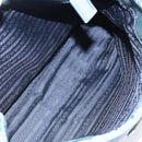 PRADA Hand Bag Nylon Blue Silver Auth 117028-22