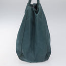 PRADA Hand Bag Nylon Blue Silver Auth 117028-4