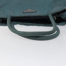 PRADA Hand Bag Nylon Blue Silver Auth 117028-7