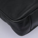 GUCCI Bamboo Hand Bag Leather 2way Black Gold 001 1781 1577 0 Auth 117029-9