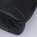 GUCCI Bamboo Hand Bag Leather 2way Black Gold 001 1781 1577 0 Auth 117029-14