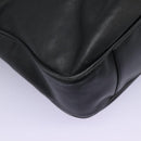GUCCI Bamboo Hand Bag Leather 2way Black Gold 001 1781 1577 0 Auth 117029-15