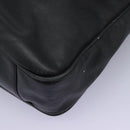 GUCCI Bamboo Hand Bag Leather 2way Black Gold 001 1781 1577 0 Auth 117029-16