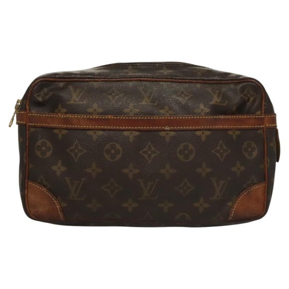 LOUIS VUITTON Monogram Compiegne 28 Clutch Bag M51845 LV Auth 117052