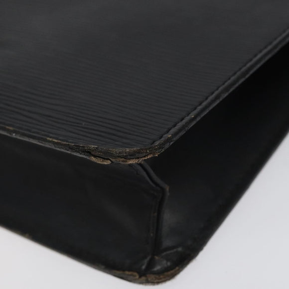 LOUIS VUITTON Epi Pochette Homme Clutch Bag Black Noir M52522 LV Auth 117084