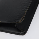 LOUIS VUITTON Epi Pochette Homme Clutch Bag Black Noir M52522 LV Auth 117084-16