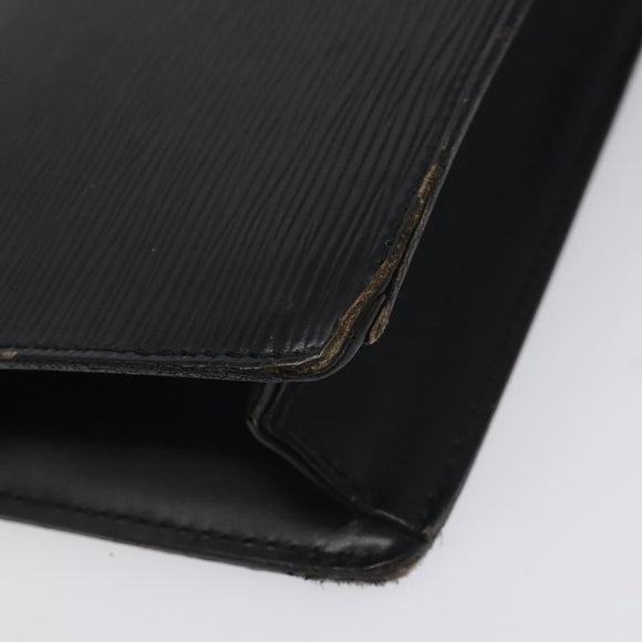 LOUIS VUITTON Epi Pochette Homme Clutch Bag Black Noir M52522 LV Auth 117084