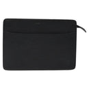 LOUIS VUITTON Epi Pochette Homme Clutch Bag Black Noir M52522 LV Auth 117084-13